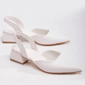 1555 Kadın Topuklu Ayakkabı 4 CM Abiye Düğün Nişan Kına Gecesi - 5