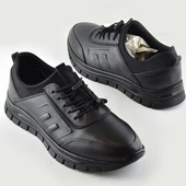 706 Tam Ortopedik Kauçuk Kaymaz Taban Hakiki Deri Kışlık Erkek Ayakkabı - 3