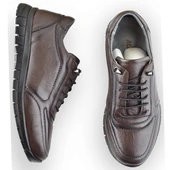 909 Tam Ortopedik Taban Hakiki Deri Erkek Ayakkabı Kadın Ayakkabı Kaymaz Taban Unisex Ayakkabı Lastikli Bağcık - 9