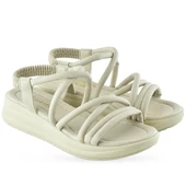 654 Ortopedik Taban Günlük Kadın Sandalet Hafif Sandalet Sahil Havuz - 3