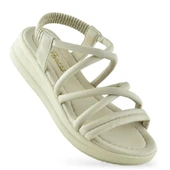 654 Ortopedik Taban Günlük Kadın Sandalet Hafif Sandalet Sahil Havuz - 1