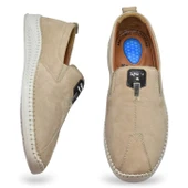 066 Tam Ortopedik Taban Hakiki Deri Nubuk Erkek Ayakkabı Günlük Erkek Ayakkabı Topuk Jelli thumbnail 4