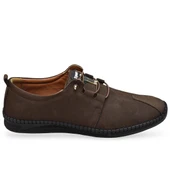 066 Tam Ortopedik Taban Hakiki Deri Nubuk Erkek Ayakkabı Günlük Erkek Ayakkabı Topuk Jelli thumbnail 6