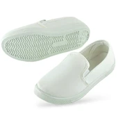 002  Çocuk Keten Bez Ayakkabı Beyaz Renk Keten Ayakkabı Spor - 2