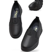 0240 Taşlı Rahat Ortopedik Taban Günlük Kadın Ayakkabı Babet Kadın Kışlık Ayakkabı - 6