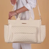 M&y Athena Deri Anne Bebek Bakım Çantası 7110 Krem thumbnail 5