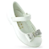 2016 Rahat Taban Tokalı Kız Çocuk Bebek Babet Ayakkabı Düğün Abiye Nişan Ev Babeti - 1