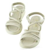 654 Ortopedik Taban Günlük Kadın Sandalet Hafif Sandalet Sahil Havuz - 2