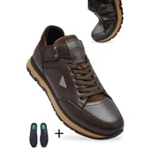 TAB2055 Tam Ortopedik Taban %100 Hakiki Deri Erkek Ayakkabı Kauçuk Kaymaz Taban - 6