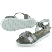 610S Ortopedik Taban Kız Çocuk Sandalet Terlik Düğün Abiye Gündelik Varkan - 3