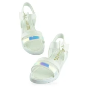 610S Ortopedik Taban Kız Çocuk Sandalet Terlik Düğün Abiye Gündelik Varkan - 6