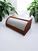 Girist Home Lüks Ahşap Ekmek Dolabı - 2