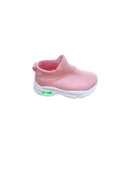 Lastikli Bebek Spor Ayakkabisi(Gri-Pembe) - 2