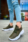 CH089 CBT Low Top Lace Up Erkek Ayakkabı HAKI - 2
