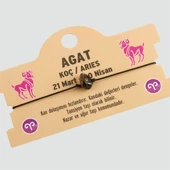 Agat Doğal Taşlı Koç Burç Bileklik - DL0101 - 1