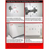 Dolap Menteşe Tamir Sacı Seti Kasa Kısmı İçin 2 li - 1