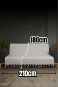 Kaliteli Pamuklu Saçaklı Koltuk Ve Çekyat Örtüsü - 180x210 Cm - 1