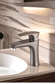 POLYFIT ANTRASİT GRİ MİX LAVABO BATARYASI YÜKSEK 18 CM - 6