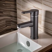 POLYFIT ANTRASİT GRİ MİX LAVABO BATARYASI F1 MODEL 19 CM - 4