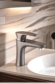 POLYFIT ANTRASİT GRİ MİX LAVABO BATARYASI YÜKSEK 18 CM - 4
