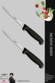 LAZBİSA İncisive Serisi Mutfak Fileto Bıçağı Steak Bıçak Et Balık Tavuk Fileto Bıçağı 2 Li Set ( Mft-256 ) thumbnail 1