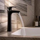 POLYFIT SİYAH MİX LAVABO BATARYASI ÇANAK 29 CM - 3
