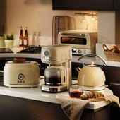 BergHOFF 7950042 GEM RETRO Krem Rengi İki Dilim Ekmek Kızartma Makinesi thumbnail 4