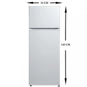 Dijitsu DBD200 204 Litre Çift Kapılı Statik Buzdolabı - Beyaz - 3