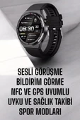 Akıllı Saat Nabız Sensörlü Bildirim Görebilen Spor Modları GPS Takibi - 2