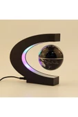 Manyetik Sihirli Led Hilal Dünya Küre Havada Duran Sihirli Dünya Siyah Renk - 1