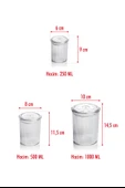 12'li Barok Yuvarlak 3 Boy Kavanoz Seti & Saklama Kabı & Erzak Kabı  (4*1000 ML, 4*500 ML,4*250 ML) - 5