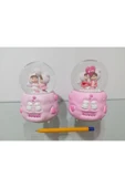 Müzikli Ve Işıklı Kar Küresi 12cm 4146 Açık Pembe - 1