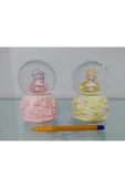 Müzikli Ve Işıklı Kar Küresi 12cm 3214 Pembe - 1