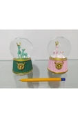 Müzikli Ve Işıklı Kar Küresi 12cm 4153 Pembe - 1