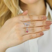 Özel Tasarımlı Arım Balım Beteğim Gümüş Kolye thumbnail 1