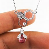 Özel Tasarımlı Arım Balım Beteğim Gümüş Kolye thumbnail 3