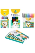 BOYAMA SETİ KURU BOYA 12 Lİ SULU BOYA 12Lİ PASTEL BOYA 12 Lİ KEÇELİ BOYA 12 Lİ TOPLAM 48 PRÇ - 1