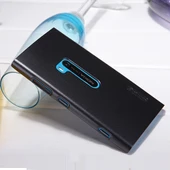 Nokia Lumia 920 Nillkin Marka Parlak Sert Kauçuk Kılıf - Siyah thumbnail 1