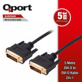 QPORT Q-DVI245 5,0m DVI-D 24+1 KABLO Q-DVI245 - 1