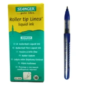 STANGER Rollerball Solid Inkliner 0.5 mm Mavi Pilot Kalem 10'Lu Paket thumbnail 3