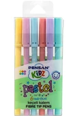 Kidz Keçeli Boya Kalemi 6 Renk Pastel - 1