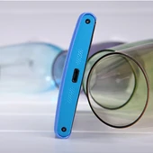 Nokia Lumia 920 Nillkin Marka Parlak Sert Kauçuk Kılıf - Mavi thumbnail 3