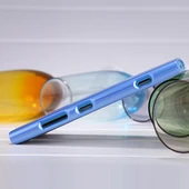 Nokia Lumia 920 Nillkin Marka Parlak Sert Kauçuk Kılıf - Mavi thumbnail 2