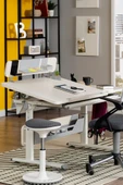 Creo Mobili Yükseklik ve Eğim Ayarlı, Vega Standart Bilgisayar, Ofis ve Çalışma Masası Ekru/Antrasit - 2