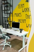 Creo Mobili Yükseklik Ayarlı Elektrikli ve Bluetoothlu, Orion 2 Kademe Ofis ve Çalışma Masası, Beyaz - 2