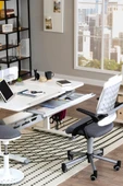 Creo Mobili Yükseklik ve Eğim Ayarlı, Vega Advanced Bilgisayar ve Çalışma Masası Takımı Beyaz/Gri - 5
