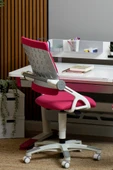 Creo Mobili Yükseklik ve Sırt Ayarlı Sirius Çalışma Sandalyesi Ofis, Bilgisayar Koltuğu Fuşya/Fuşya - 1