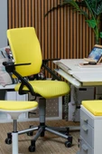 Creo Mobili Yükseklik Ayarlı Vega Çalışma Sandalyesi, Ofis ve Bilgisayar Koltuğu Sarı/Sarı - 2