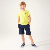 U.S. Polo Assn. 1354 Erkek Çocuk Live Naturals Limon Bermuda Takımı thumbnail 3