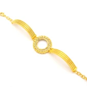 Çeyrek Altın Çerçeve Bileklik Çelik Altın Kaplama Trabzon Model-BLZ-636 thumbnail 3